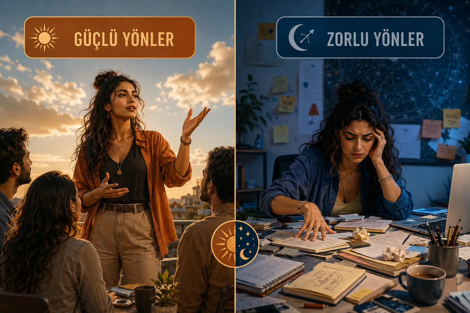 Güneş Koç Yükselen Yay İlişkilerde Nasıl Davranır?