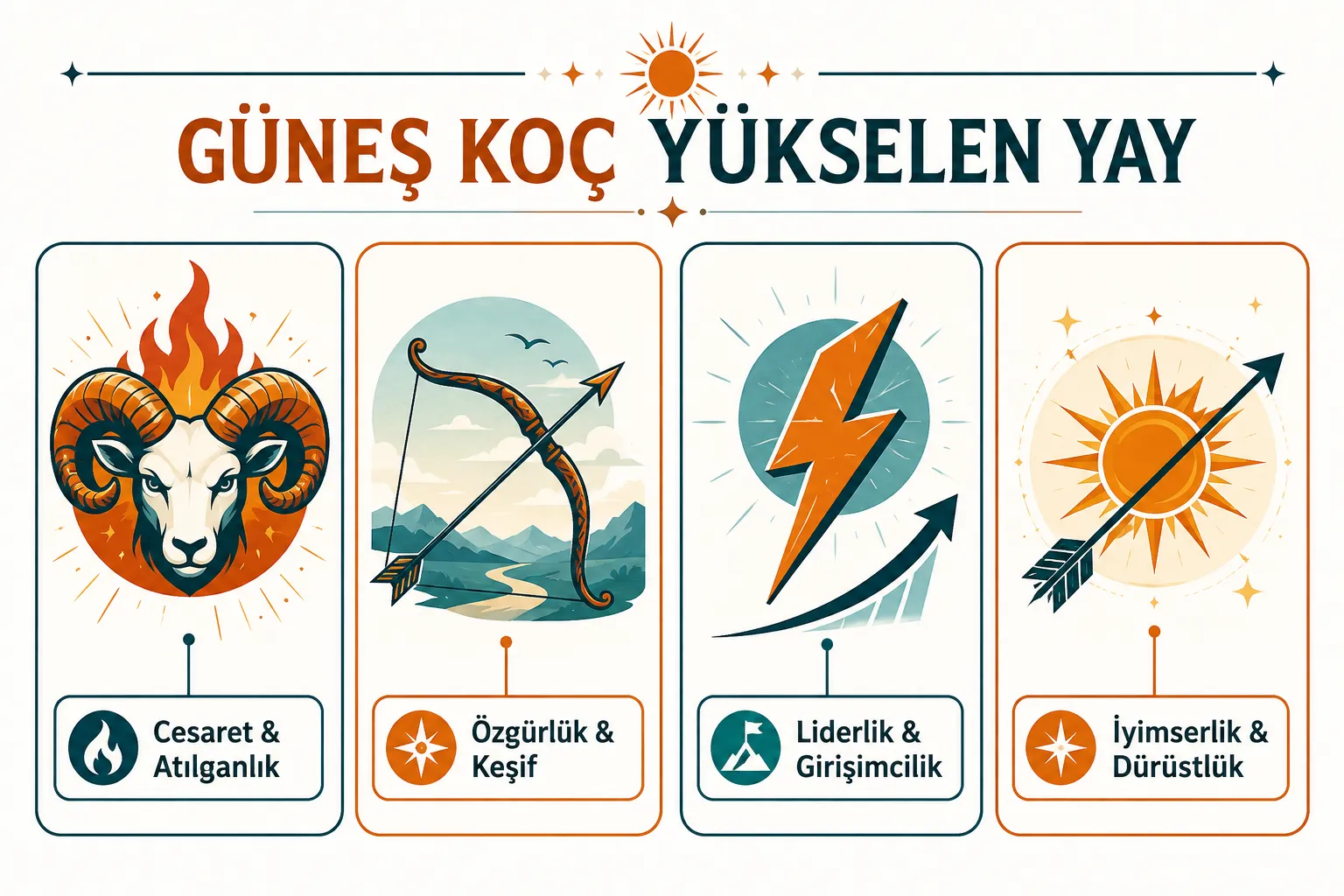 Güneş Koç Yükselen Yay Kişilik Özellikleri Nelerdir?
