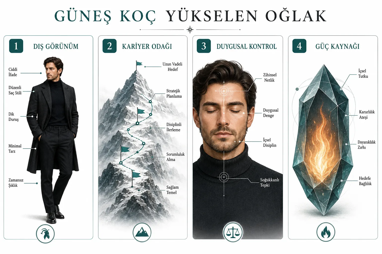 Koç Güneşi Oğlak Yükselen Kişilik Özellikleri Nelerdir?