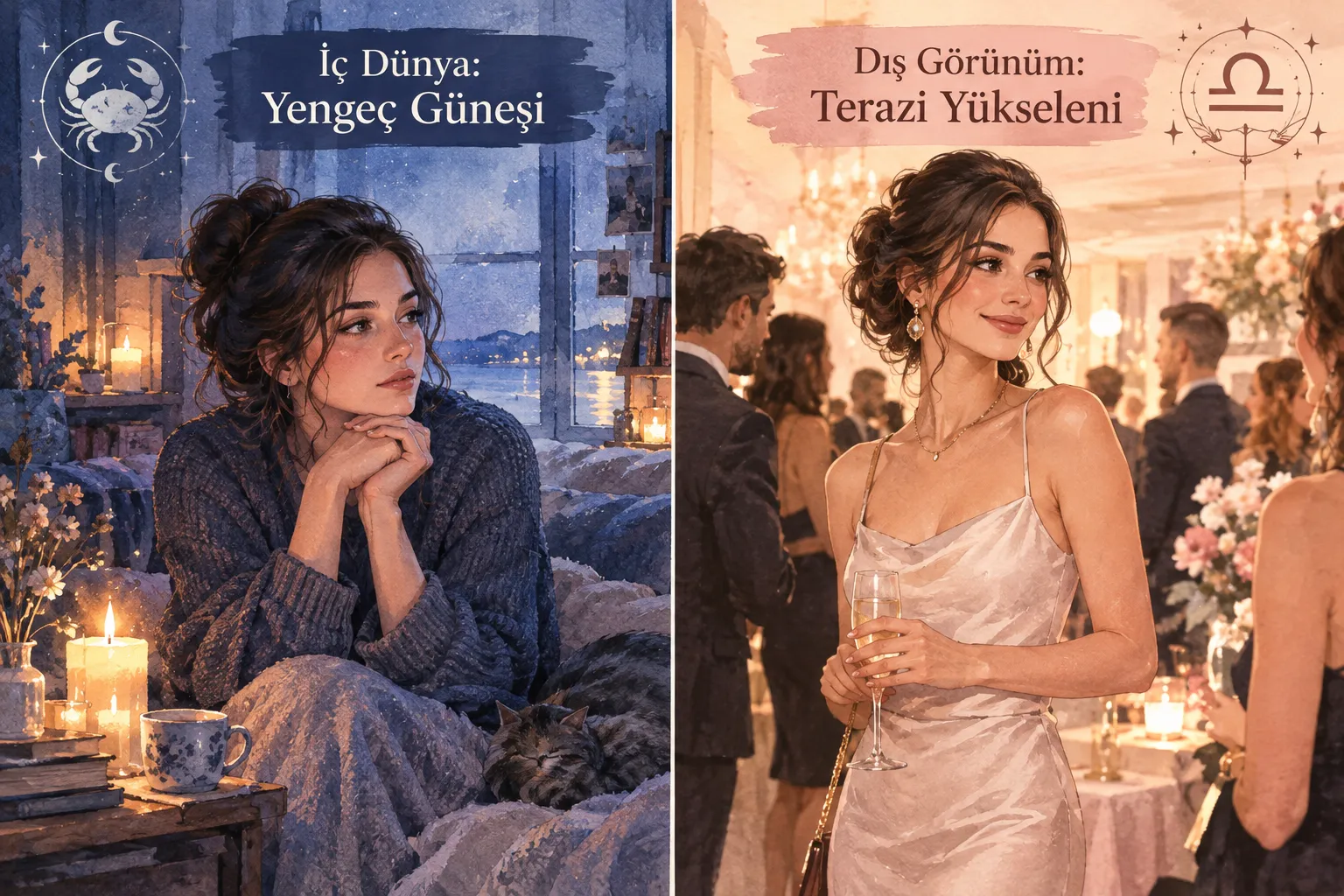 Güneş Yengeç Yükselen Terazi: Kişilik Özellikleri Nasıl Şekillenir?